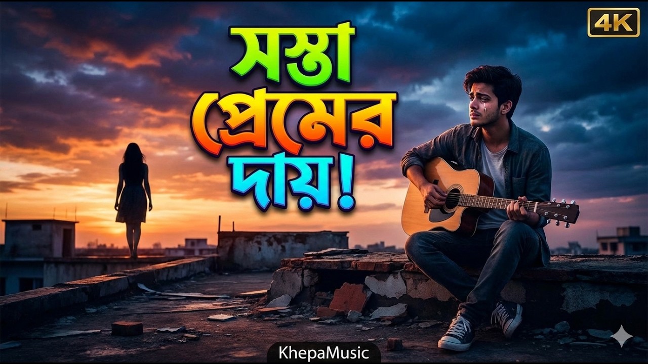 সস্তা প্রেমের দায়!। Bangla sad song। Khepa Music