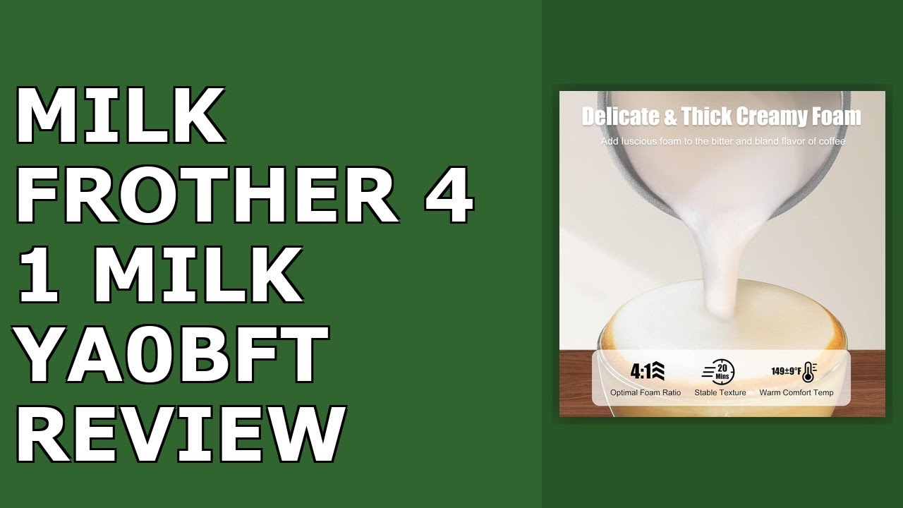 Milk Frother, 4-in-1 Milk Frother and Steamer, 13.5oz/400ml Automatic Hot and Cold Foam Review