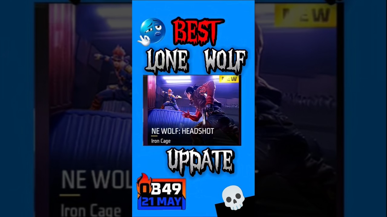 Headshot Only Lone Wolf  🤯  Ob 49 Update #shorts #freefire #ob49update