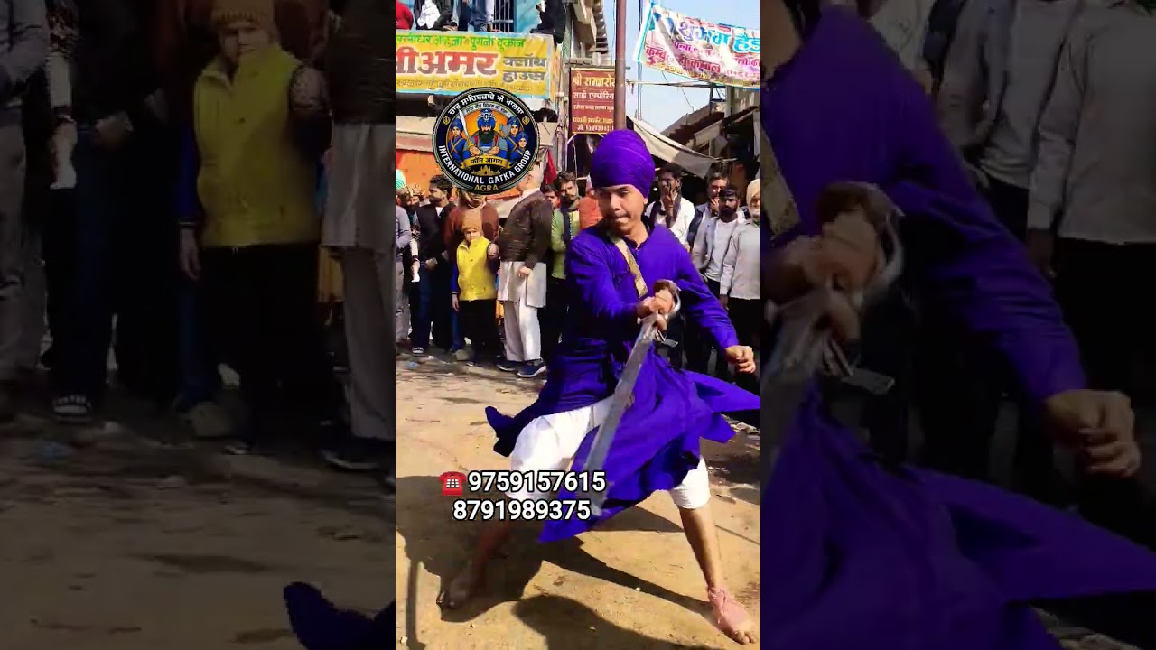 #hathras#gatkasikhmartialart🔥🔥💯 🔥💯🔥💯🔥💯🔥 Char Sahibzade international Khalsa gatka group Agra Wale ⚔️