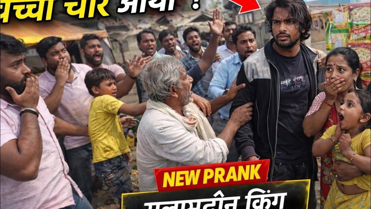 बच्चा चोर समझ कर लोग येक जुट होगया न्यू prank video #funny #slamodin #king #vairalvideo #comedy 