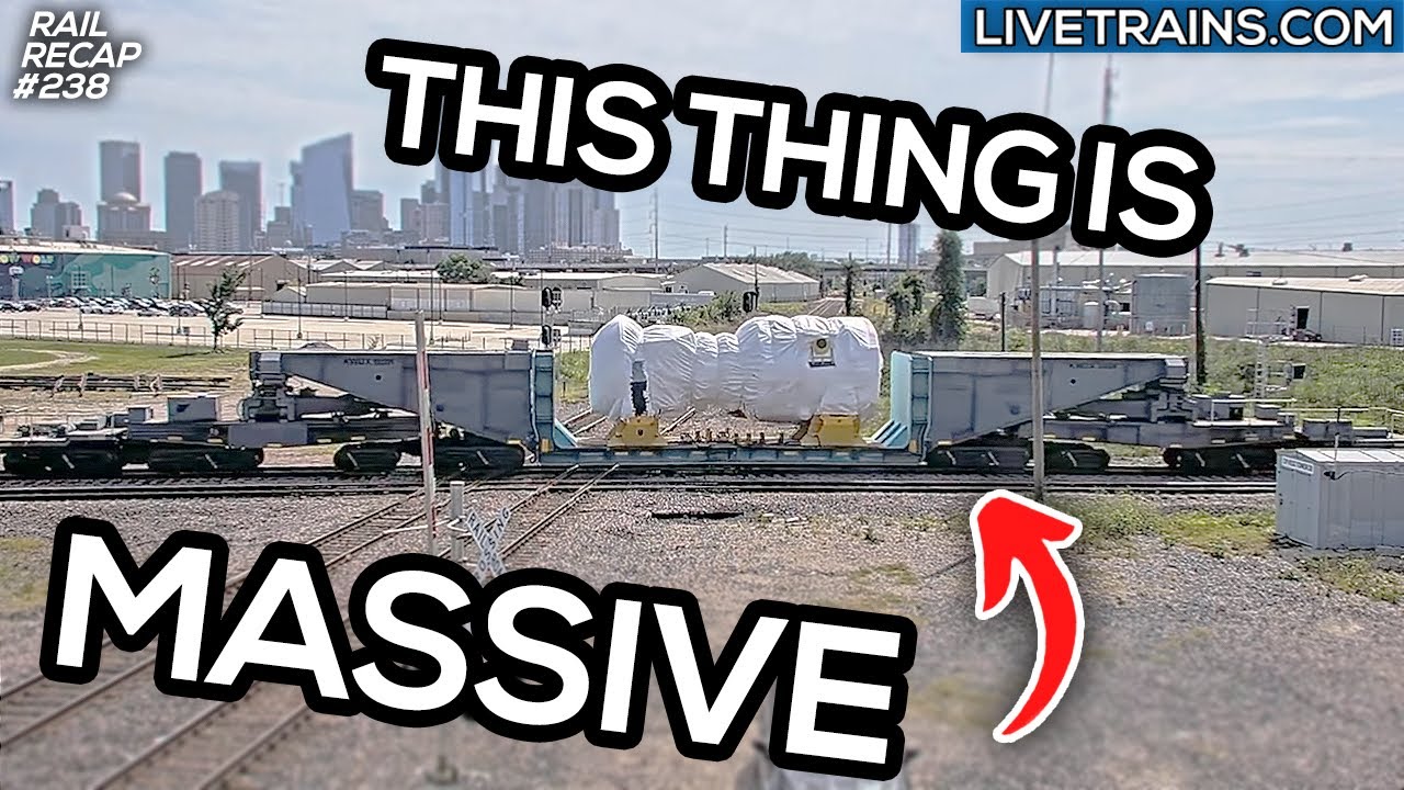 INSANE! Absolutely MASSIVE Railcar Goes Through Houston TX | RailRecap 238