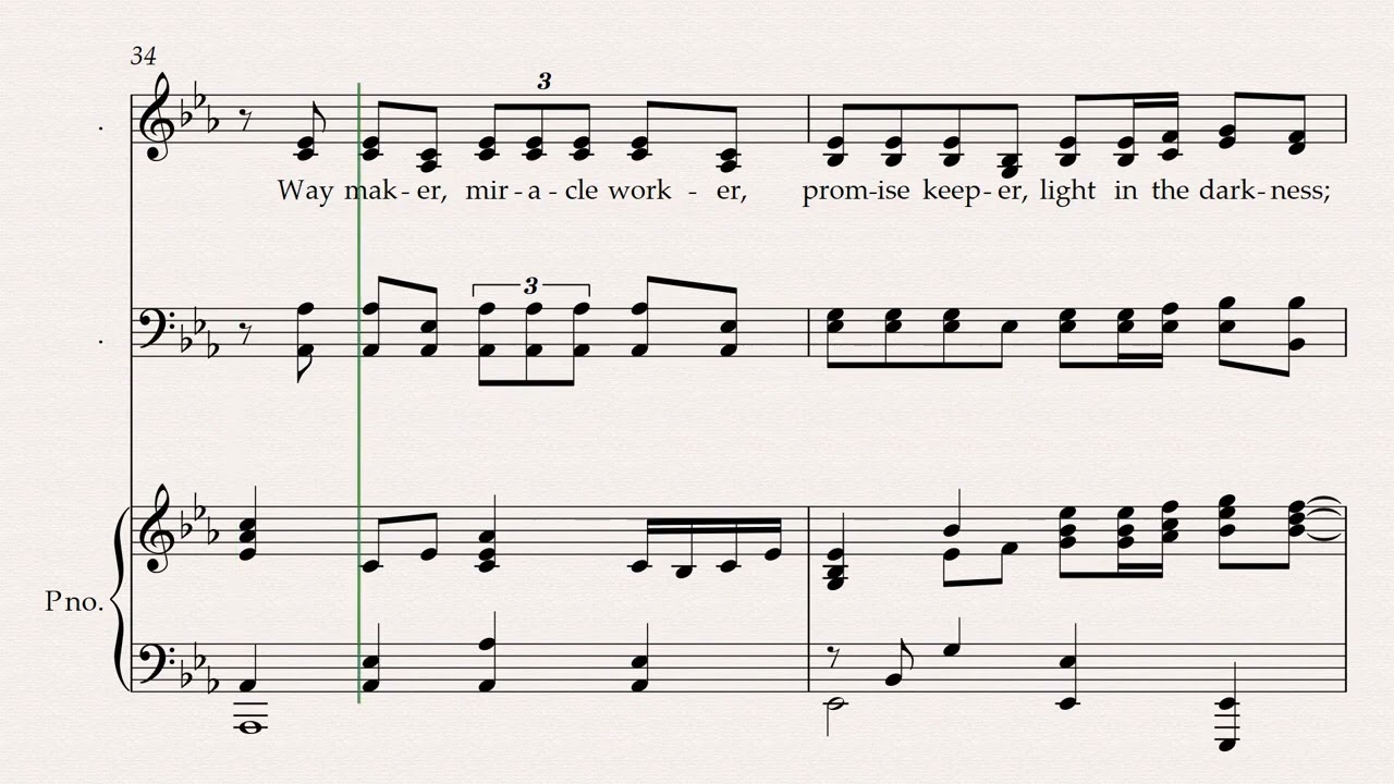 Way Maker I Accompaniment I Lyrics & Notes