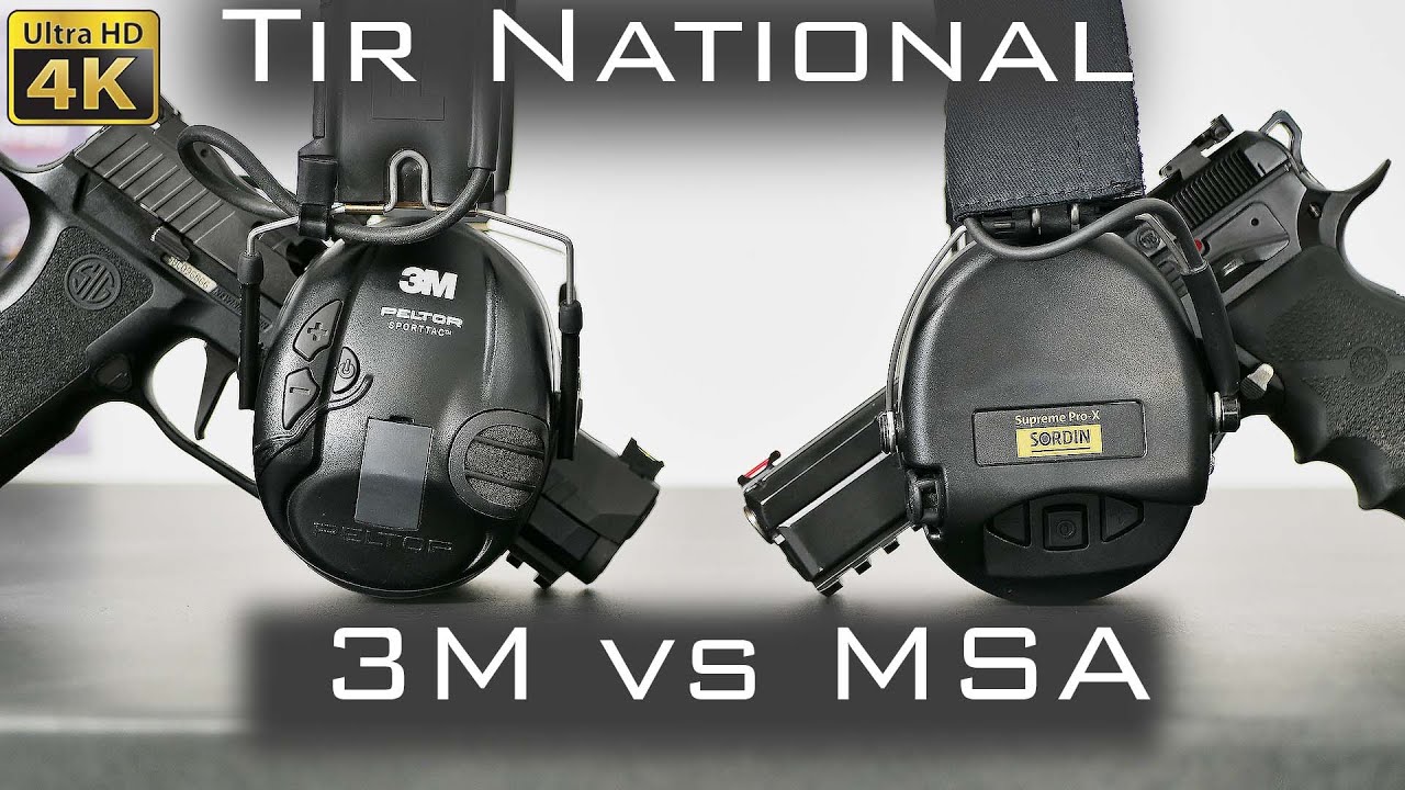 Le meilleur casque de tir sportif ?  MSA SORDIN Supreme Pro X VS 3M PELTOR Sporttac