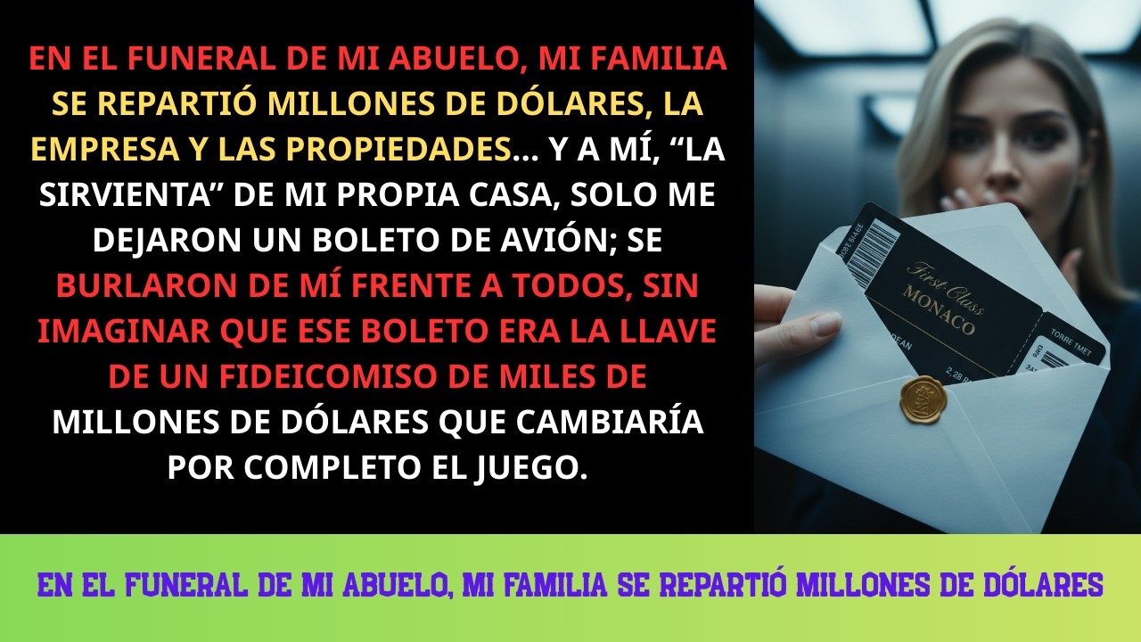 Mi familia heredó millones de mi abuelo, y a mí solo me dejó un boleto de avión…
