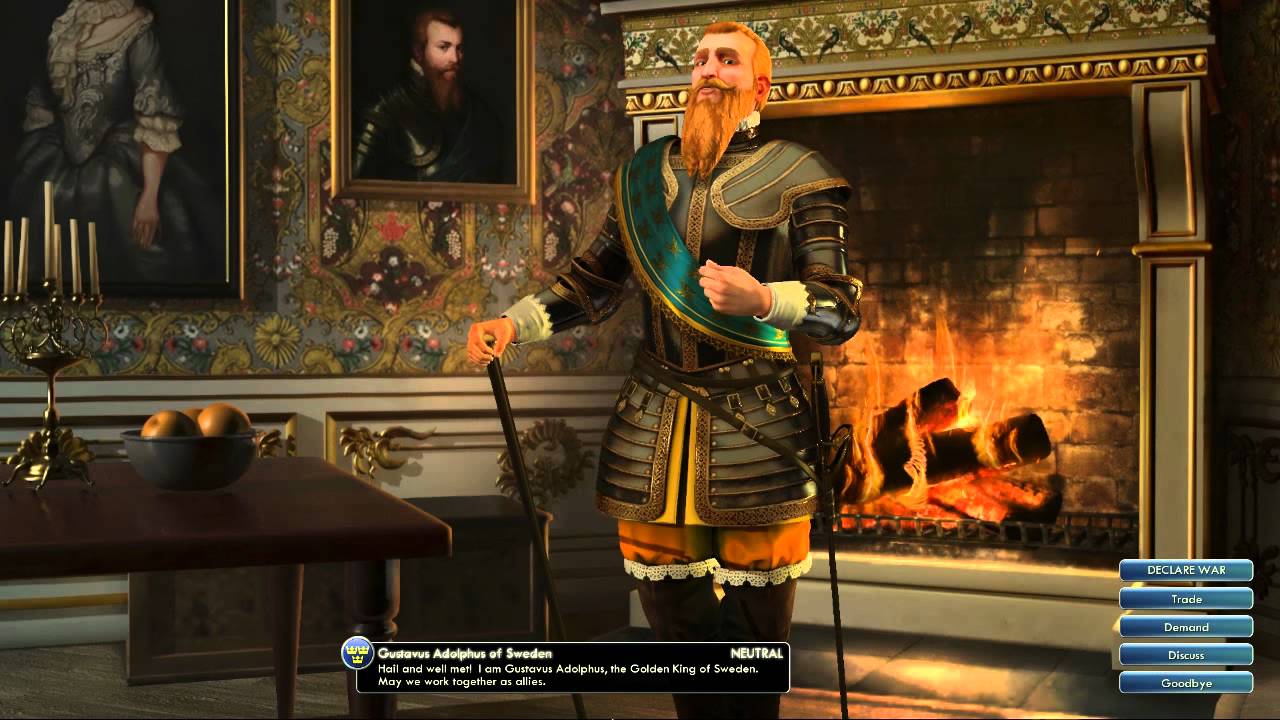 Civilization V OST | Gustavus Adolphus Peace Theme | Du Gamla, Du Fria