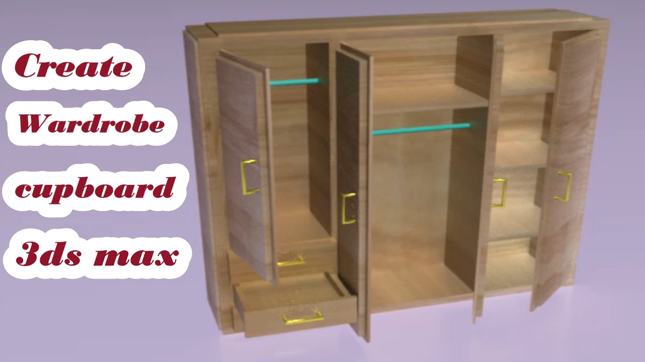 Create cupboard  , Modeling Wardrobe in 3ds max