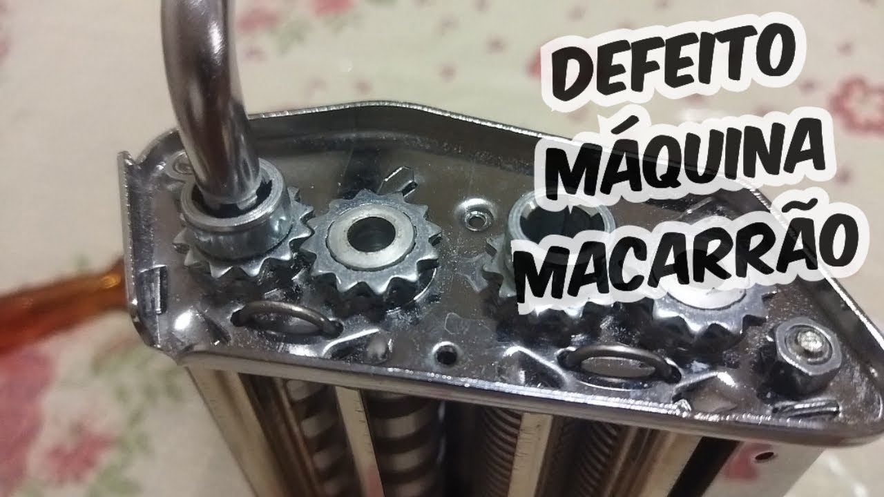 Defeito máquina de macarrão