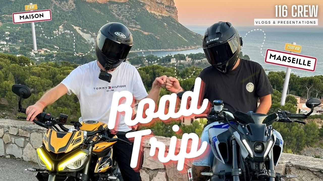 NOTRE PREMIER ROAD TRIP MOTO 🏍️ (2500 KM en ROADSTER 🥵)