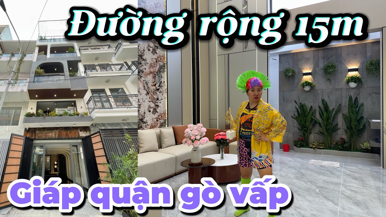 Giáp quận gò vấp khu vip đường to ở quá sướng , thiết kế cực chất 