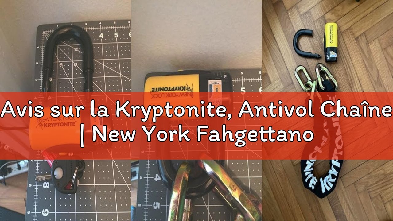 Avis sur la Kryptonite, Antivol Chaîne | New York Fahgettanoudit 1410-100cm | Niveau de sécurité 10/