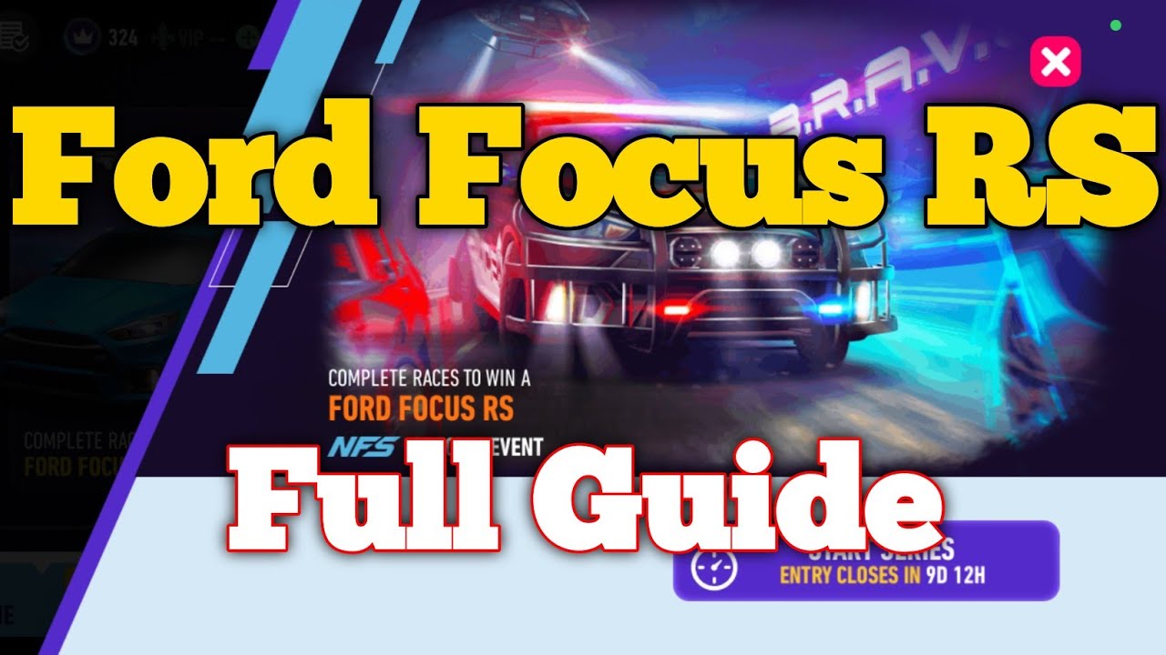 Полное руководство по Ford Focus RS | NFS No Limits | Zerraros Gamer