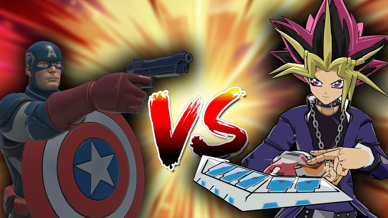 Капитан Америка сражается с Юги в Yu-Gi-Oh!