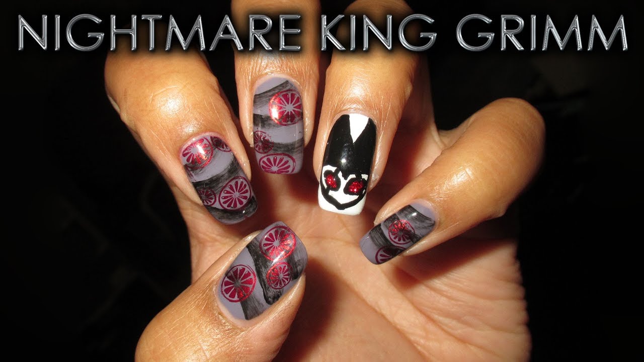 Nightmare King Grimm | DIY Halloween Nail Art Tutorial