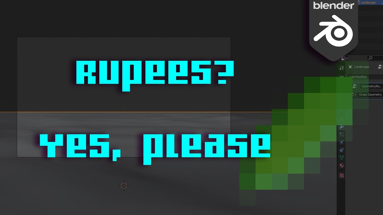 Making a Rupee in Blender | Legend of Zelda Fanart