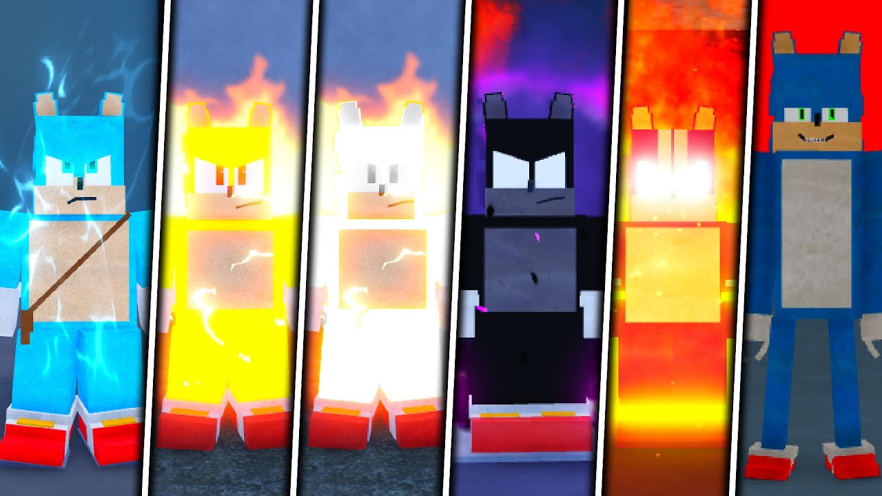 HOW TO GET ALL MOVIE SONIC FORMS IN SONIC MOVIE RP ROBLOX (DARK HYPER SUPER AND MORE)