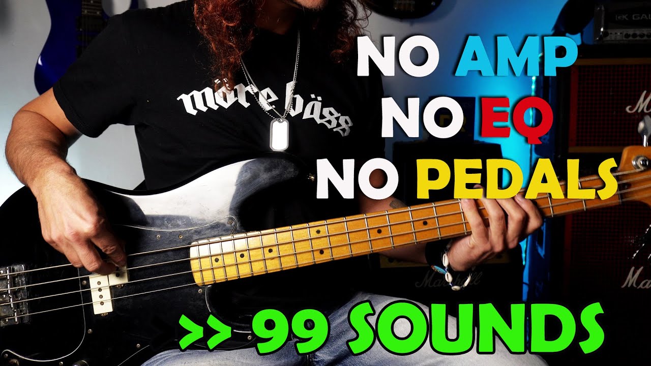 How many different sounds can you get out of a P bass? ( no amp no eq no effects )
