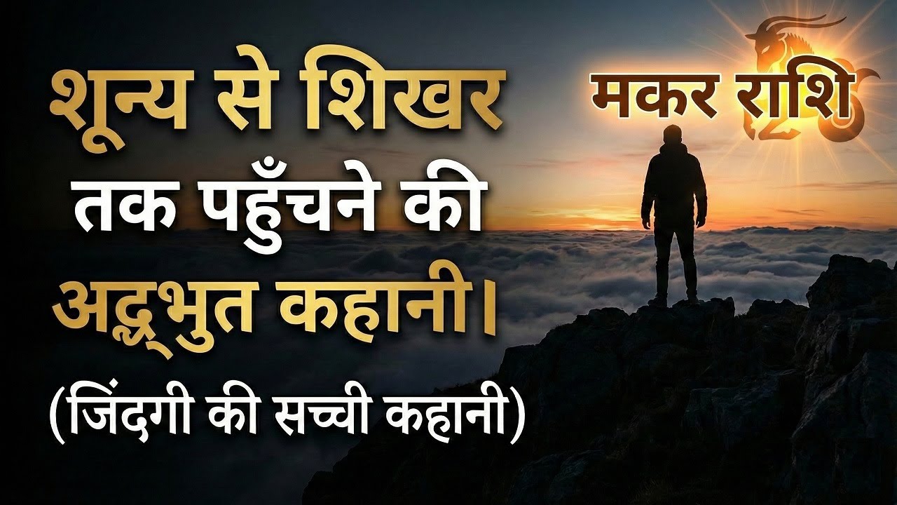 Makar Rashi: मकर राशि: शून्य से शिखर तक पहुँचने की अद्भुत कहानी। (जिंदगी की सच्ची कहानी)