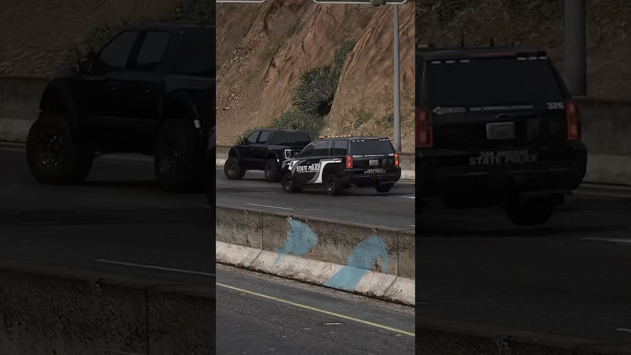 1000Hp Ford Raptor R ESCAPE THE COPS CLIMBING HILL!!!