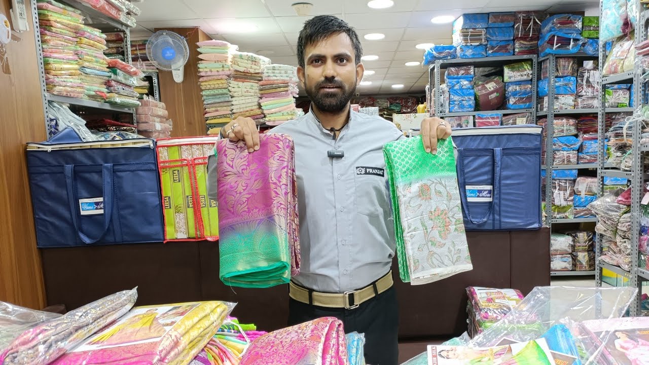 Most demanding saree in pranjal textile house, Kannada saree Shop in surat, kannada language video