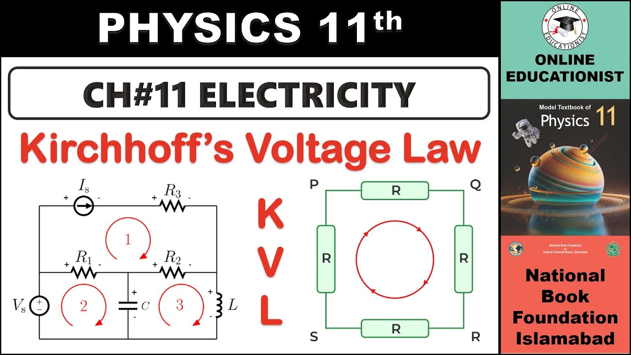 Kirchhoff's Voltage Law | Chapter 11 | Electricity | Physics 11 | National Book Foundation 2025