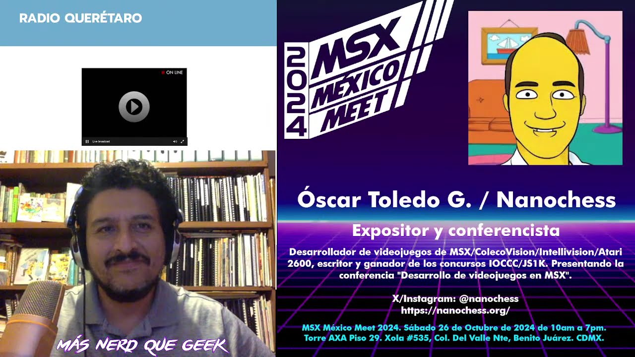 Comentando el programa DEL BIT A LA ORQUESTA sobre la reunión MSX MEXICO MEET 2024