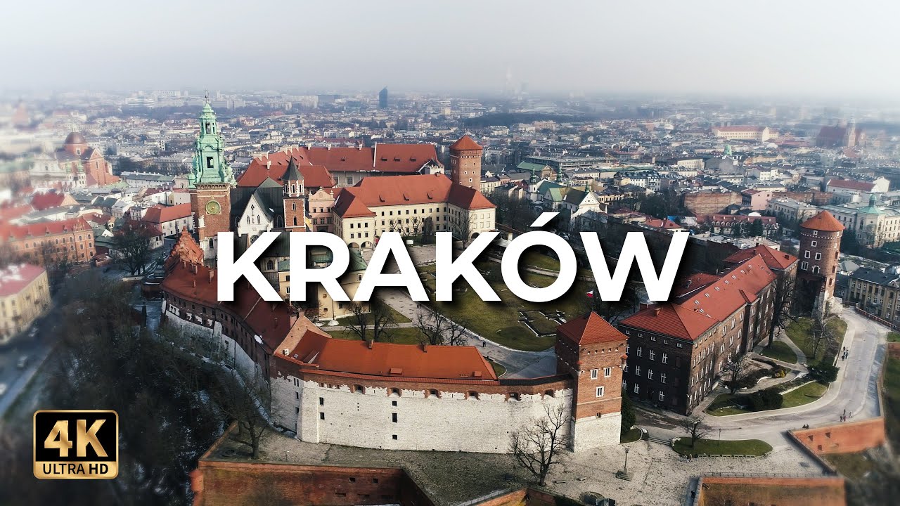 Kraków z drona | Zima | LECE W MIASTO™ [4k]