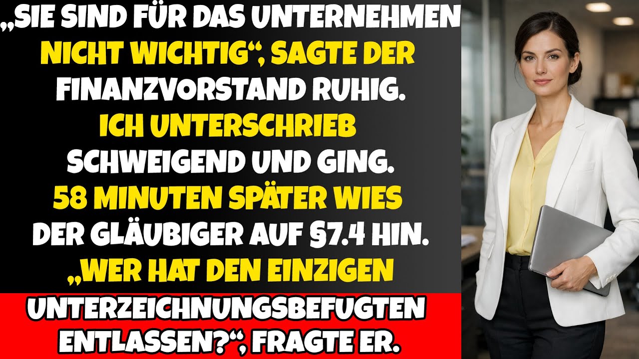 „Sie ist nicht wichtig“ – bis §7.4 das ganze Unternehmen stoppte