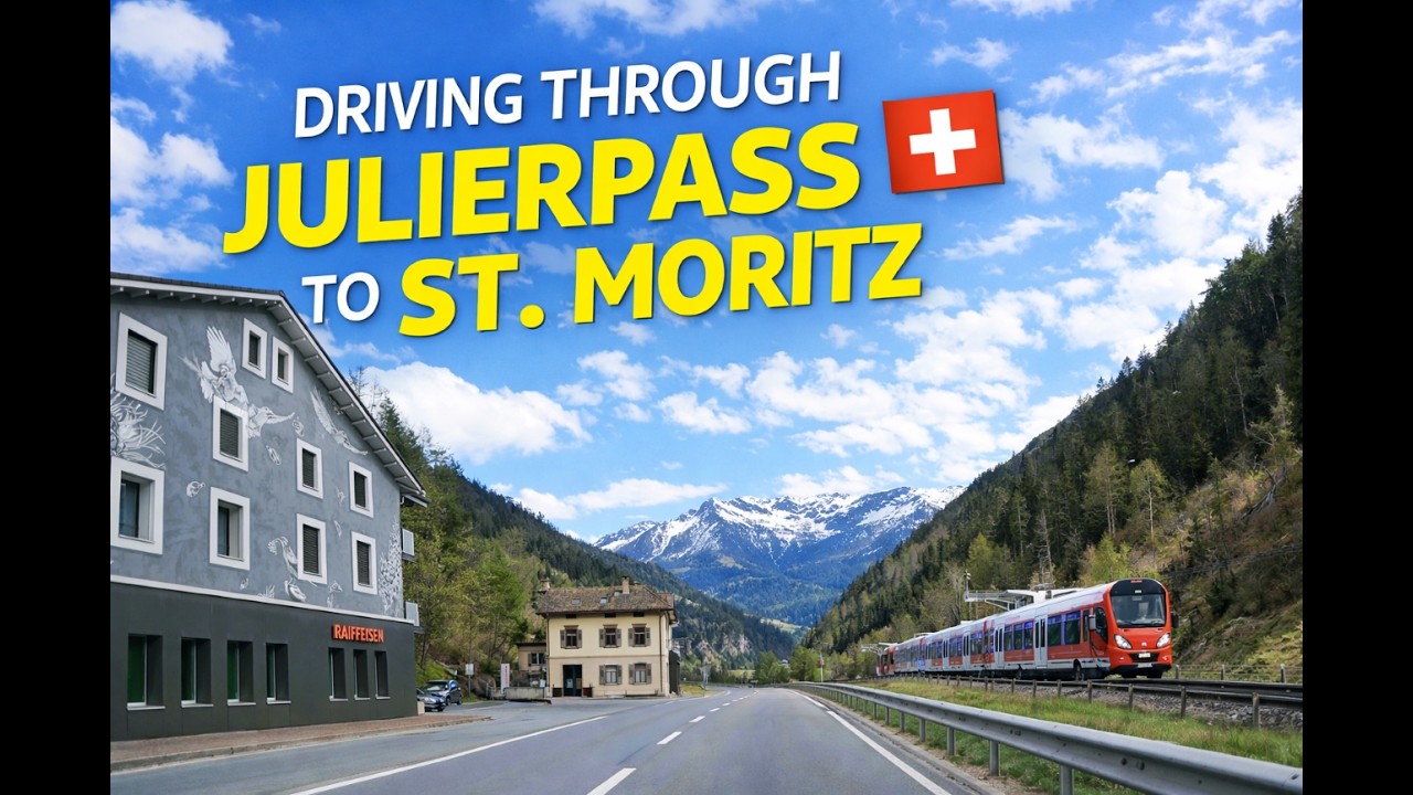 Julier Pass to St. Moritz by Car 🚗 | Beautiful Switzerland Scenic Drive