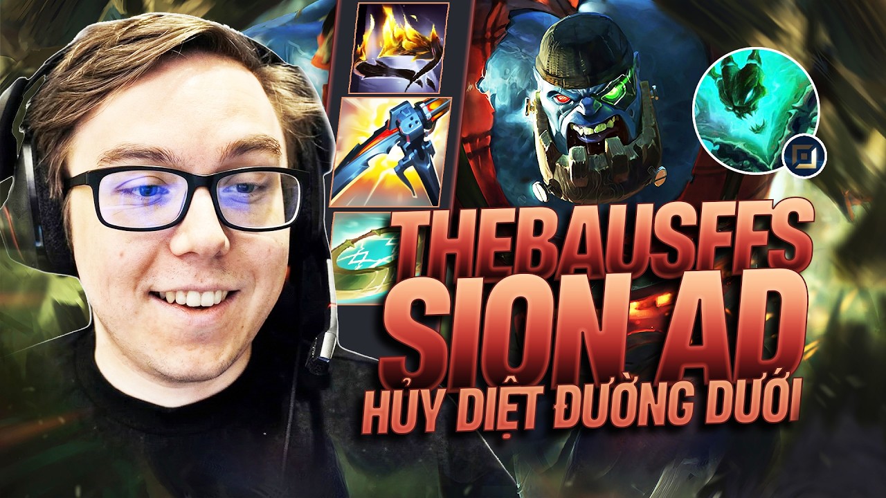 THEBAUSFFS NHẬN 4 VINH DANH VỚI GIÁO ÁN SION ROLE ADC CÙNG THRESH THẦN HỦY DIỆT ĐƯỜNG DƯỚI