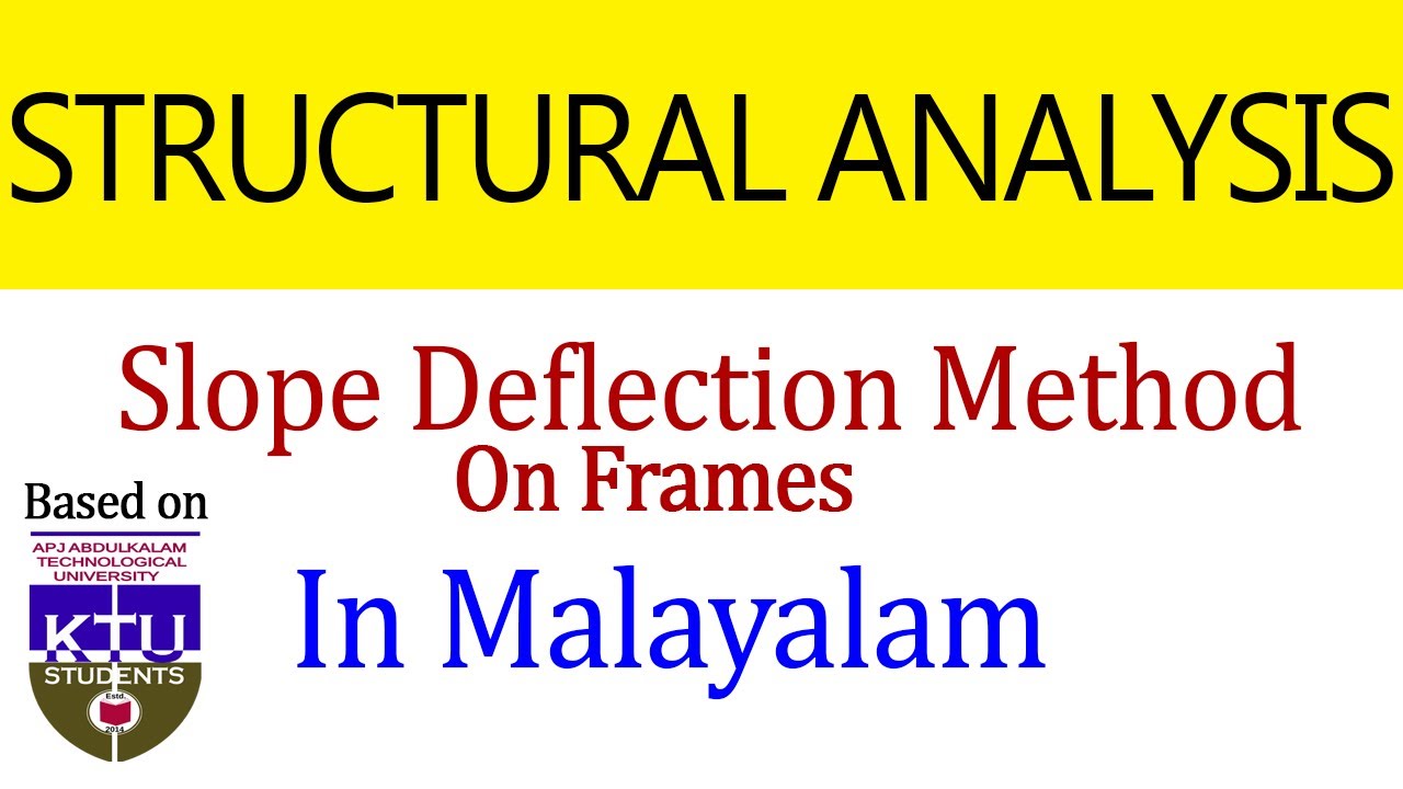 Slope Deflection Method On Frames | Problem 1 | Malayalam Tutorial | KTU | Structural Analysis