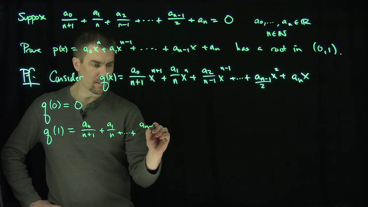 Rolle's Theorem: An Application