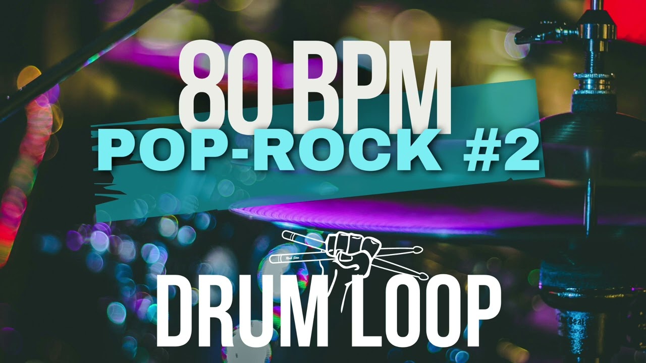 POP ROCK#2 Drum Loop [80 bpm] Beat Groove