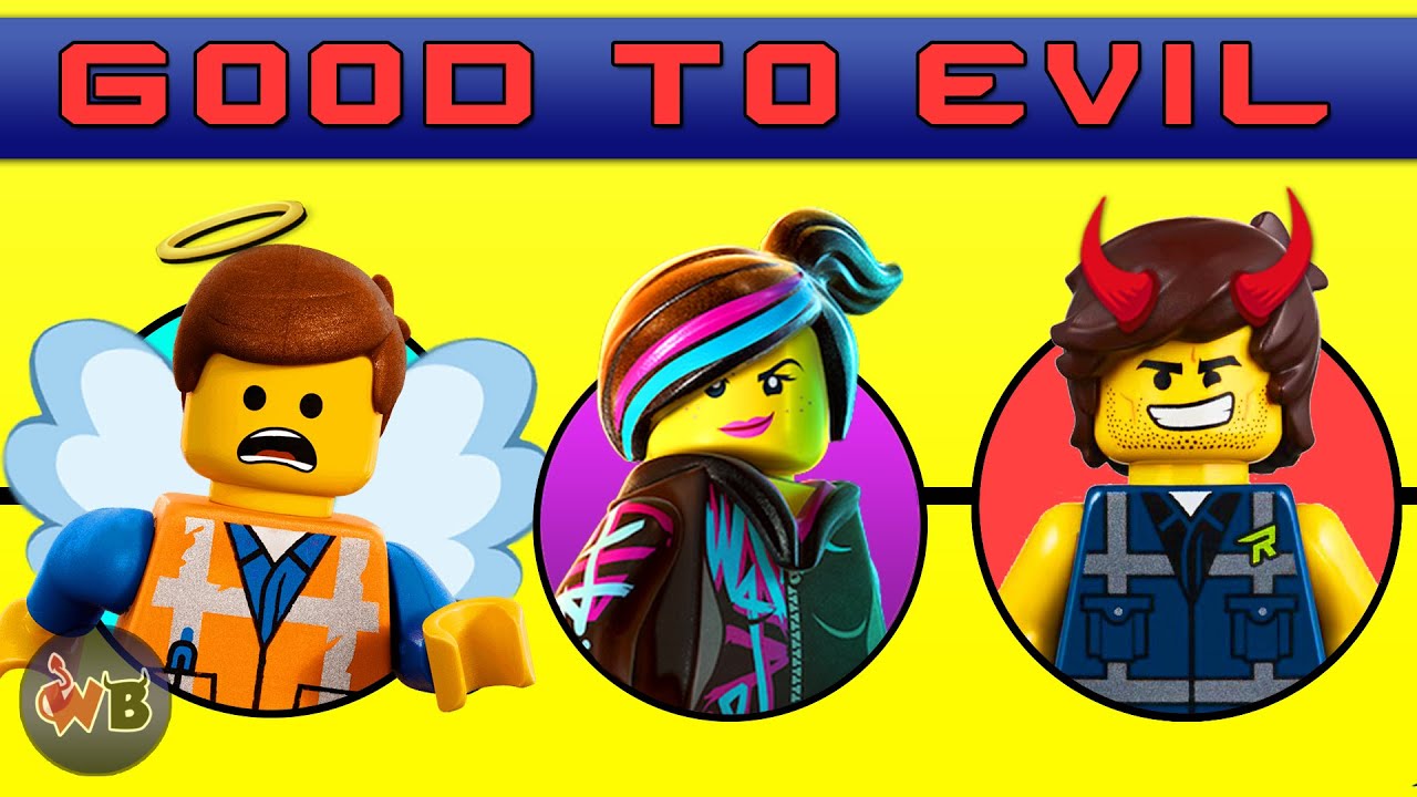 The Lego Movie 1 & 2 Characters: Good to Evil