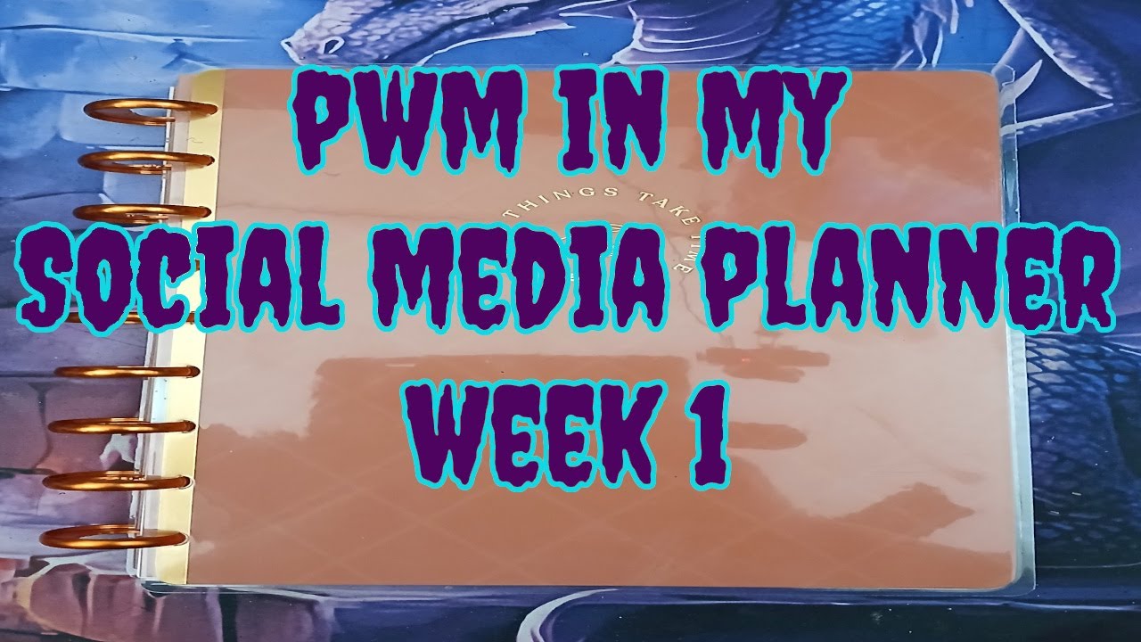 Plan With Me | Social Media Planner Week 1 Decorating