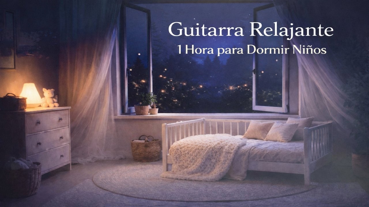 Guitarra Relajante para Dormir Profundo 🎸🌙 Música Suave 1 Hora | Ambiente Acogedor