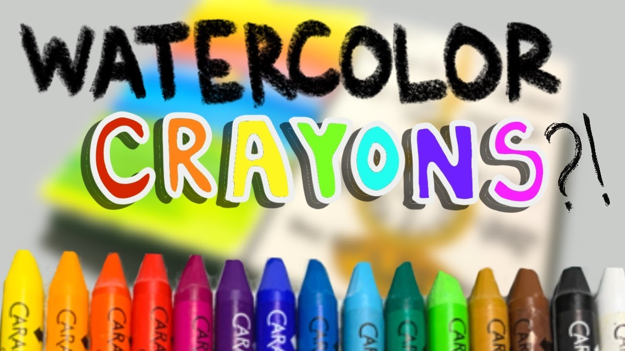 Watercolor CRAYONS?! \\ Caran d'Ache Neocolor II Water Soluble Pastels Review and Demo