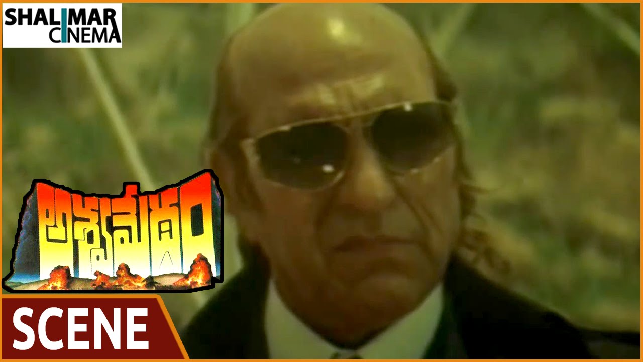 Aswamedham || Amrish Puri Emotional About His Brother Antyakriyalu || Balakrishna || Shalimarcinema