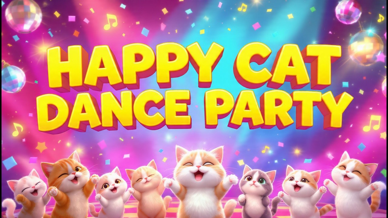🐾 Cute Cat Music Show | Fun Meow Songs for Babies and Preschool | Kids Learning Rhymes 🎵