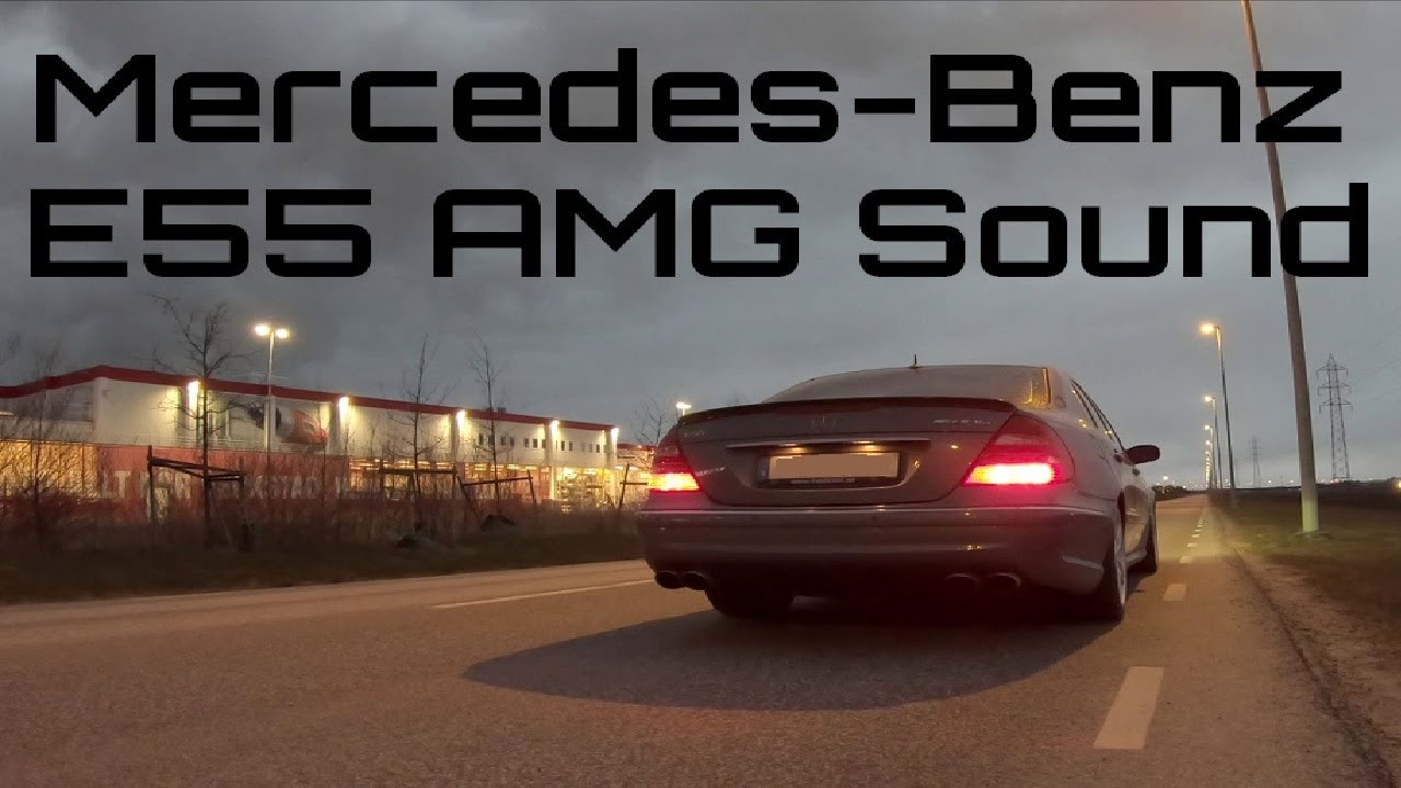 Mercedes-Benz E55 AMG 580hp - Muffler delete + x-pipe w/ pops & bangs