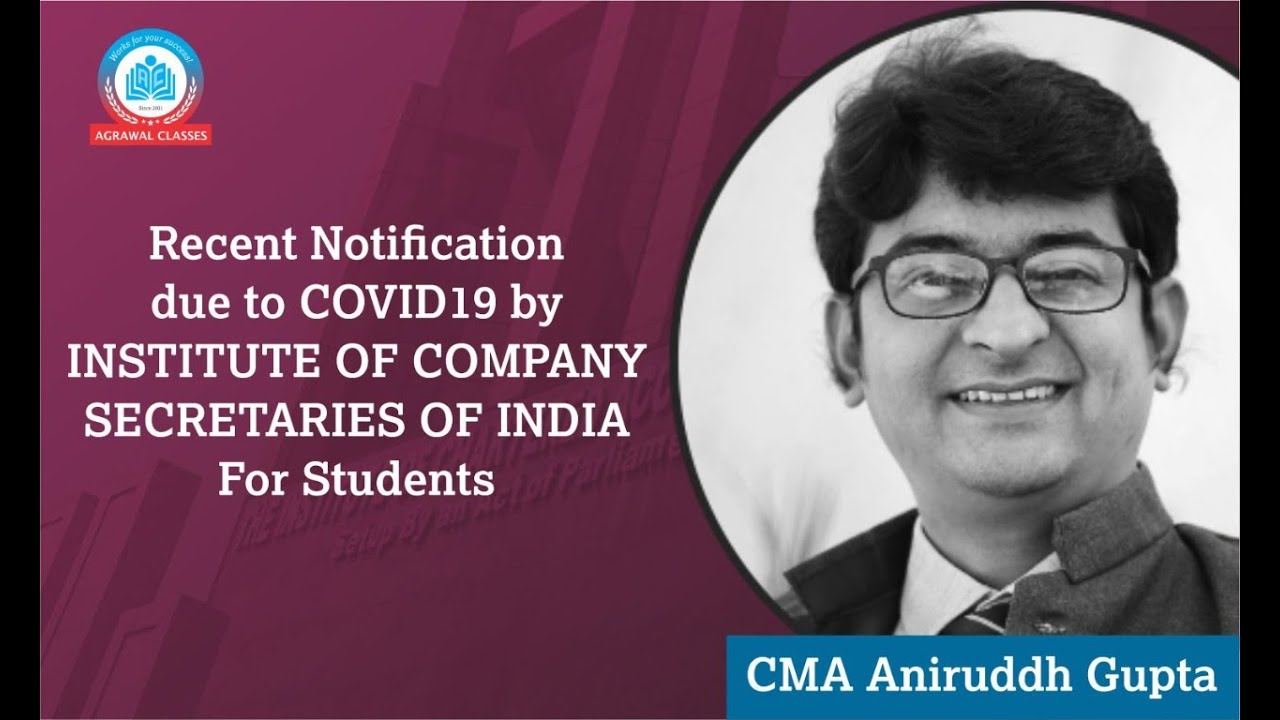 ICSI Announcement for Relaxation in Compulsory Training and Extension of CSEET Registration