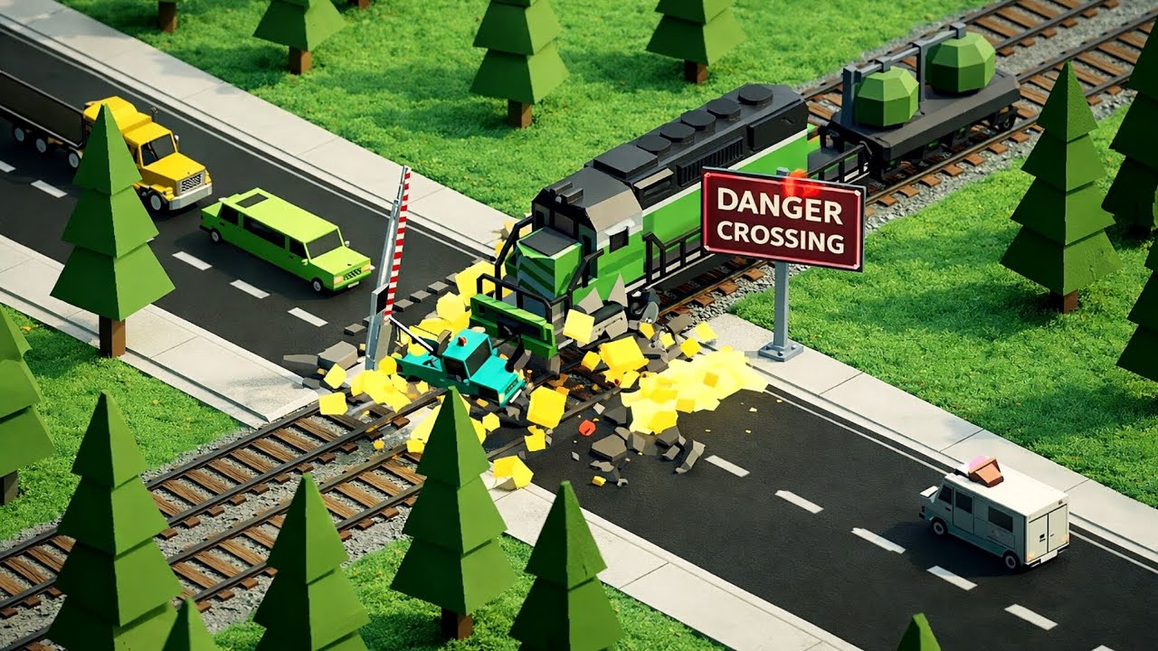 Railroad Crossing 😱 Stress Test Gameplay | Gameplay #128