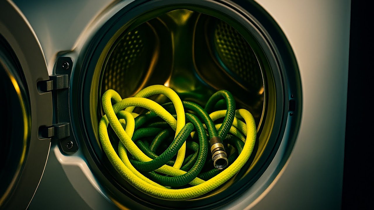 Experiment - Garden Hose - in a Washing Machine