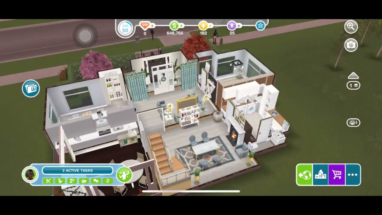 [The Sims FreePlay] Watch cat videos at a neighbor’s house (social tasks)