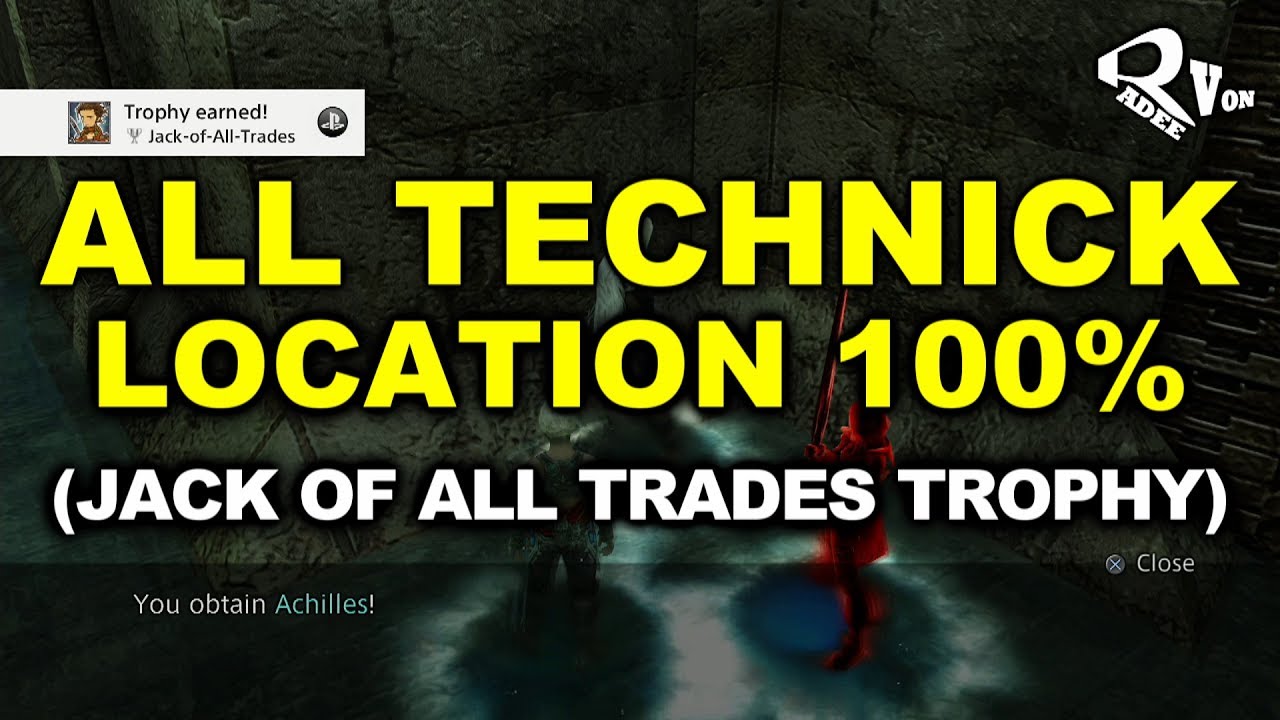 Final Fantasy XII The Zodiac Age - All Technick Location Guide (Jack of All Trades Trophy)