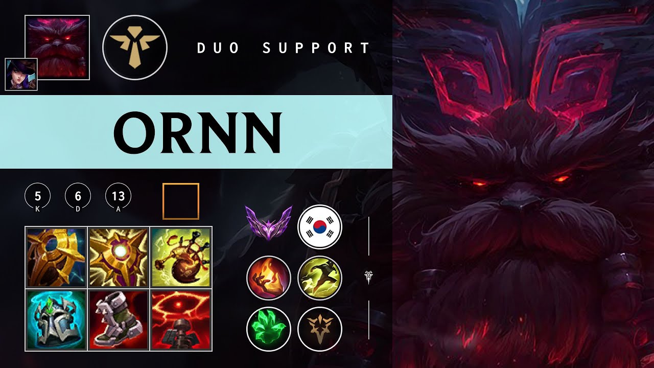 Ornn Support vs Blitzcrank - KR Master Patch 26.02