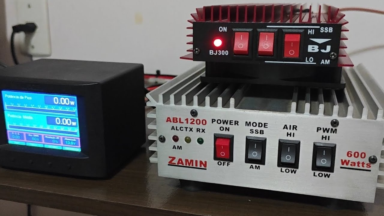 BJ300 linear HF desmistificando. TESTE Original potência de entrada e SWR. ÓTIMO BENEFÍCIO