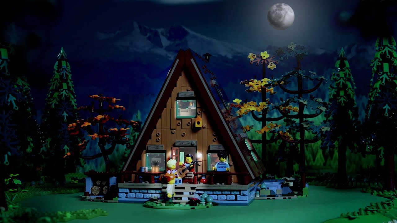Experience the slow life in the LEGO Ideas A-Frame Cabin