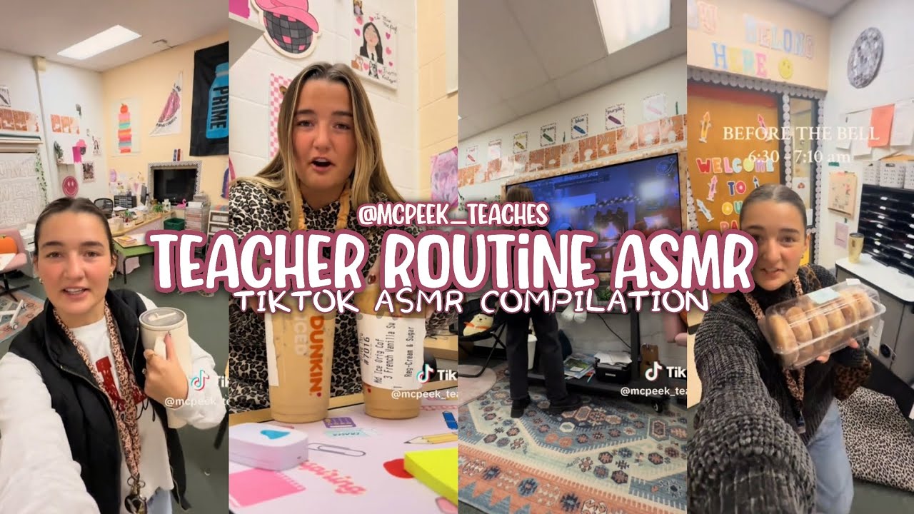 Teacher Routine ASMR 🍎✨ | Satisfying Classroom TikTok Compilation