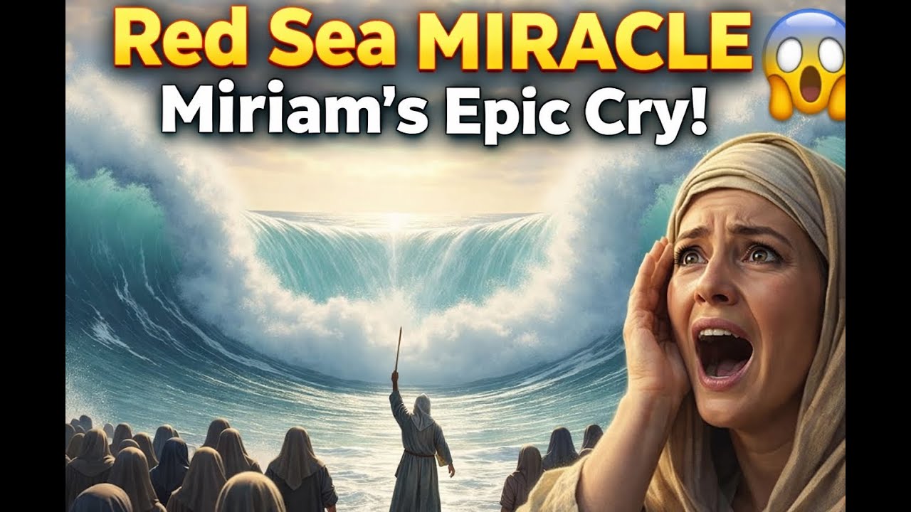 Red Sea MIRACLE Miriam's Epic Cry! 😱 #history #bible #viral